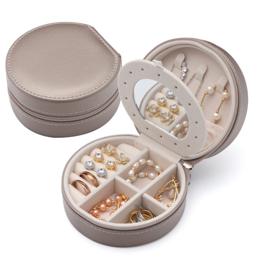 Travel Jewelry Box Organizer | Travel Jewelry Organizer Box, Travel Jewelry Case | Small Jewelry Box for Women, Jewelry Travel Case | Earring Organizer with Mirror Travel Jewelry Box Organizer | Travel Jewelry Organizer Box, Travel Jewelry Case | Small Jewelry Box for Women, Jewelry Travel Case | Earring Organizer with Mirror