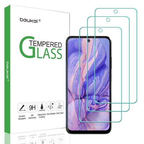 beukei (3 Pack) Compatible for NUU MOBILE B20 / NUU B20 5G Screen Protector Tempered Glass,Touch Sensitive,Case Friendly, 9H Hardness