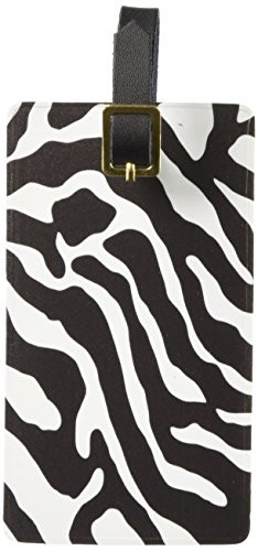 Graphics & More Zebra Print Black White Luggage Tags Suitcase Carry-on Id