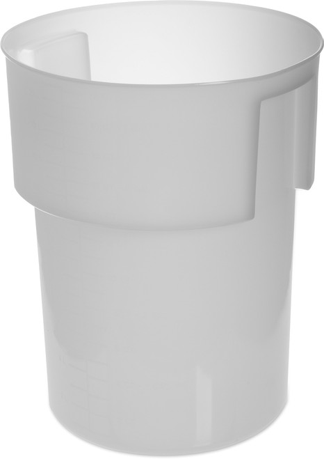 Carlisle FoodService Products 220002 BPA-Free Bains Marie Round Storage Container, 22 Quart, White (Pack of 6)