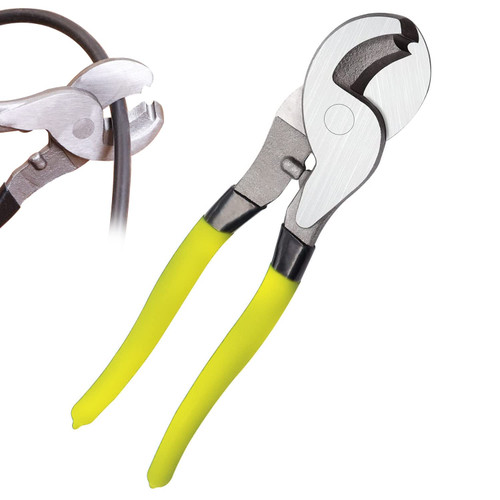 Guanlotion 10 inch Cable Cutter Wire Cutter Wire Stripper Heavy Duty Cable Cutting Metal Wire Cutting Tools for Aluminum Copper Communications Cable