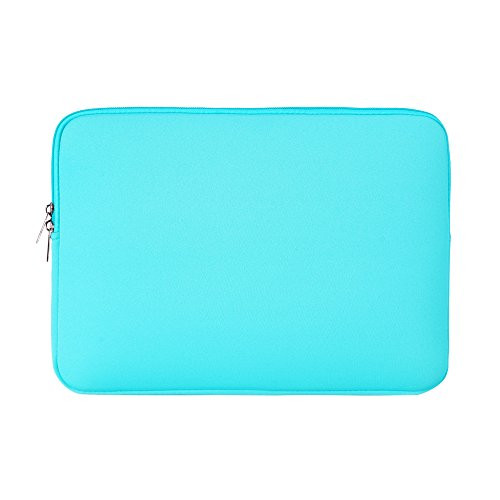 RAINYEAR 15.6 Inch Laptop Sleeve Protective Case Padded Neoprene Carrying Zipper Bag Cover for 15.6" Notebook Computer Ultrabook Chromebook of Dell HP ThinkPad Lenovo Asus Acer Toshiba Samsung(Blue)