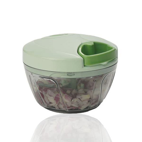 Manual Vegetable Chopper and Food Processor add to your Kitchen Gadgets, Portable Hand Pull String Garlic Chopper Mincer Onion Cutter for Veggies, Ginger, Fruits, Nuts, Herbs 2 Cup