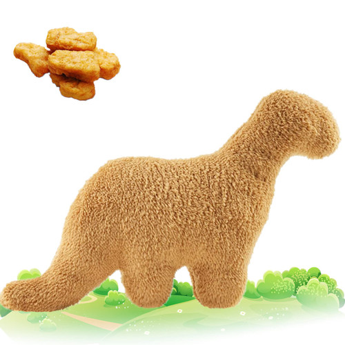 PZAHYAW Dino Nugget Pillow, 15.7 in Dinosaur Chicken Nugget Pillow Stuffed Animal Plush Toy, Dino Nugget Plush Dinosaur Theme Party Decoration Birthday Creative Gift for Kids