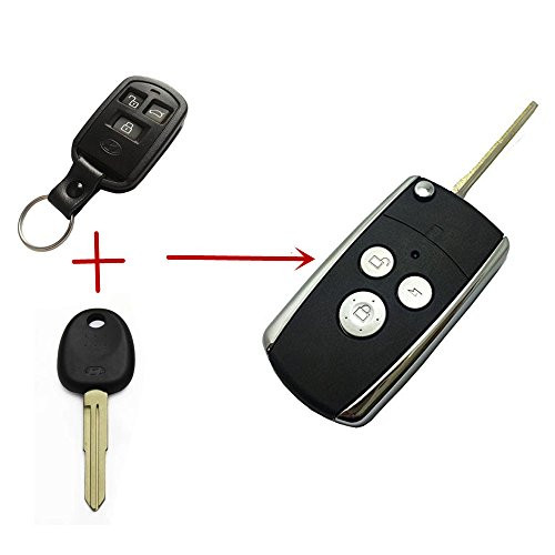 Folding Flip Key Fob Case For Hyundai Sonata Keyless Entry Remote Control Key Fob Shell Blank