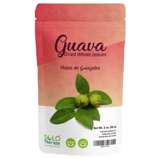 Guava Dried Whole Leaves , 2 oz , Guava Leaves , Guava Leaf Tea , Hojas De Guayaba 2 oz, Resealable Bag , Product From Mexico , Packaged in the USA.