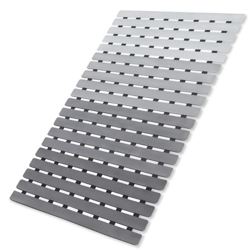 MBOSS Bath Tub Shower Mat Non Slip Bathtub Mats for Bathroom Shower Floor Mat Bath Mats for Shower Tub Anti Slip Shower Mat with Drain Hole and Large Suction Cups (Black, 27.5 X 15.7 Inch)