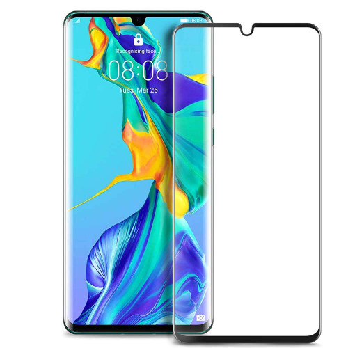 UPONEW for Huawei P30 Pro Tempered Glass Screen Protector - [2 Pack] 3D Curved Full Covered 9H Hardness Tempered Glass Screen Protector for Huawei P30 Pro 6.5 inch