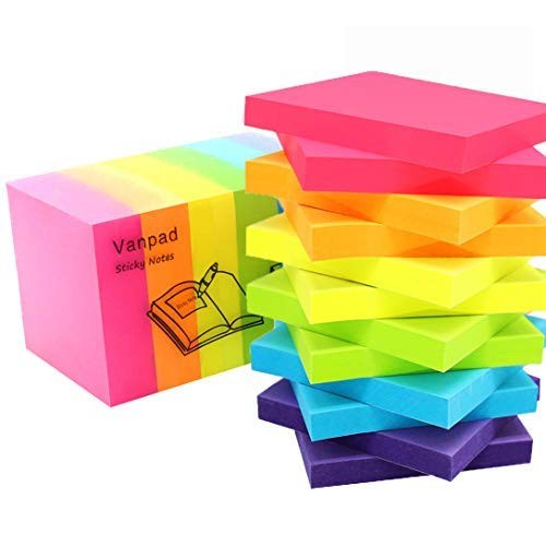 (16 Pack) Sticky Notes 3x3 Inches,Bright Colors Self-Stick Pads, Easy to Post for Home, Office, Notebook