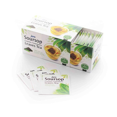 Natural Soursop Graviola/Guanabana Leaves Tea 25 tea bags/box (4 box)