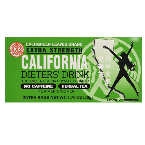 Extra Strength California Dieter's Tea Delight For Men and Women 20 Count, 3 pack