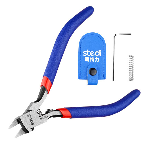 stedi 5-inch Model Nipper, with Ultra-thin Single-edge and Blade Case Plastic Model Tools for Gundam Repairing Plastic Model and Fixing, Blue stedi 5-inch Model Nipper, with Ultra-thin Single-edge and Blade Case Plastic Model Tools for Gundam Repairing Plastic Model and Fixing, Blue