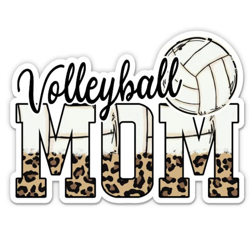 Volleyball Mom Stickers - 2 Pack of 3" Stickers - Waterproof Vinyl for Car, Phone, Water Bottle, Laptop - Volleyball Mom Decals (2-Pack)