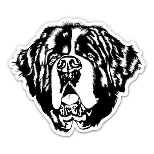 Saint Bernard Sticker - 3" Laptop Sticker - Waterproof Vinyl for Car, Phone, Water Bottle - Saint Bernard Dog Decal Saint Bernard Sticker - 3" Laptop Sticker - Waterproof Vinyl for Car, Phone, Water Bottle - Saint Bernard Dog Decal