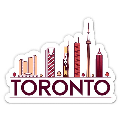 Squiddy Toronto Canada - Vinyl Sticker Decal for Phone, Laptop, Water Bottle (3" Wide)