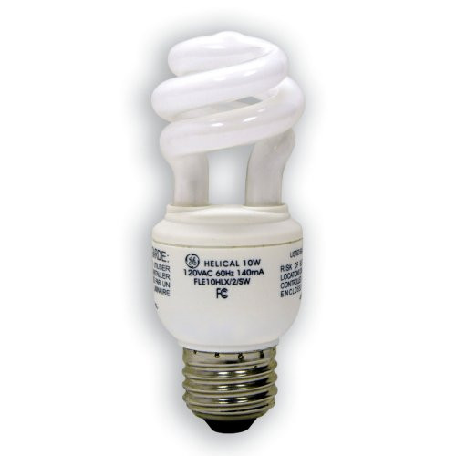 GE Lighting 49906 10 Watt (40 Watt equivalent) Energy Smart Soft White Spiral® T3 Light Bulb