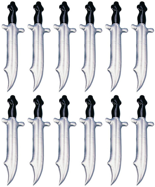 12 Inflatable Pirate Swords - 20 inch