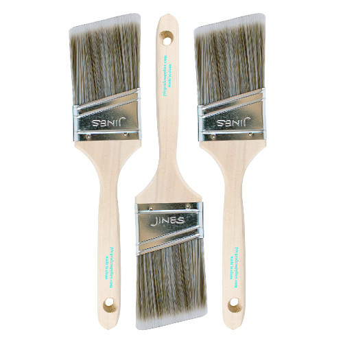 Vermeer Paint Brushes - 3-Pack - 2.5" Angle Sash Brushes for All Latex and Oil Paints & Stains - Home Improvement - Interior & Exterior Use