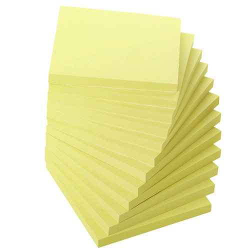 Mr. Pen- Sticky Notes, 12 Pads, Pastel Yellow, Sticky Note Pads, Sticky Pad, Sticky Notes 3x3, Sticker Notes, Stickies Notes, Self-Stick Note Pads, Note Stickers, Colored Sticky Notes, Small Notes