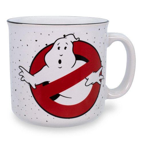 Silver Buffalo Ghostbusters I Ain't Afraid of No Ghost! 20-Ounce Ceramic Camper Mug | BPA-Free Travel Coffee Cup For Espresso, Caffeine, Cocoa, Tea Silver Buffalo Ghostbusters I Ain't Afraid of No Ghost! 20-Ounce Ceramic Camper Mug | BPA-Free Travel Coffee Cup For Espresso, Caffeine, Cocoa, Tea