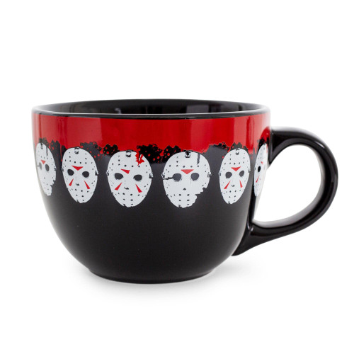 Silver Buffalo Friday the 13th Jason Mask Legacy Ceramic Soup Mug | 24-Ounce Bowl For Ice Cream, Cereal, Oatmeal | Large Coffee Cup For Espresso, Caffeine | Horror Movie Gifts and Collectibles Silver Buffalo Friday the 13th Jason Mask Legacy Ceramic Soup Mug | 24-Ounce Bowl For Ice Cream, Cereal, Oatmeal | Large Coffee Cup For Espresso, Caffeine | Horror Movie Gifts and Collectibles