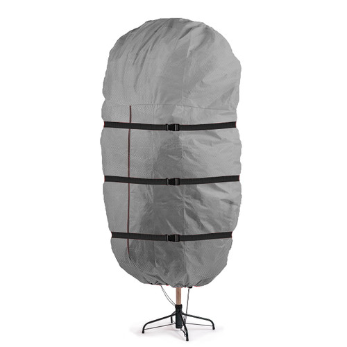 Zober Upright Christmas Tree Storage Bag - Fits 7 Ft Artificial Tree - Christmas Tree Bag W/Drawstring Hem, Zipper, and Carrying Handles - Waterproof 600D Oxford Fabric - Gray
