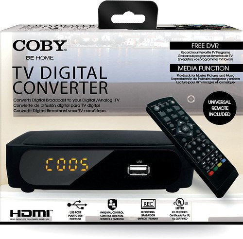 Coby CSTB-600 TV Digital Converter with Remote