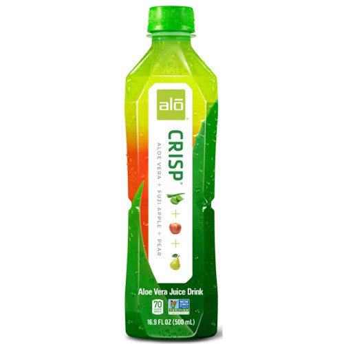 Alo Crisp Fuji Apple and Pea Aloe Vera Juice Drink, 16.9 Ounce -- 12 per case. Alo Crisp Fuji Apple and Pea Aloe Vera Juice Drink, 16.9 Ounce -- 12 per case.