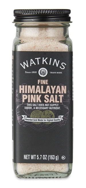 Watkins Fine Himalayan Pink Salt, Non-GMO, Kosher, 5.7 Ounce, 1-Pack