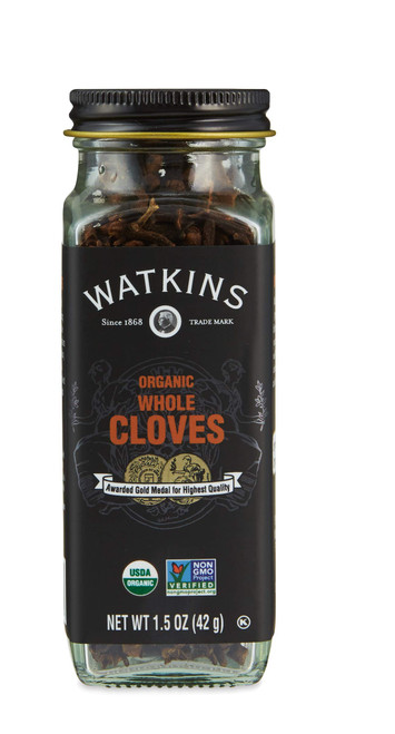 Watkins Gourmet Organic Spice Jar, Whole Cloves, Non-GMO, Kosher, 1.5 oz. Bottle, 1-Pack