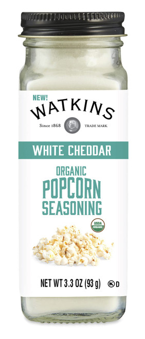 Watkins Gourmet Organic White Cheddar Popcorn Seasoning, 3.3 oz