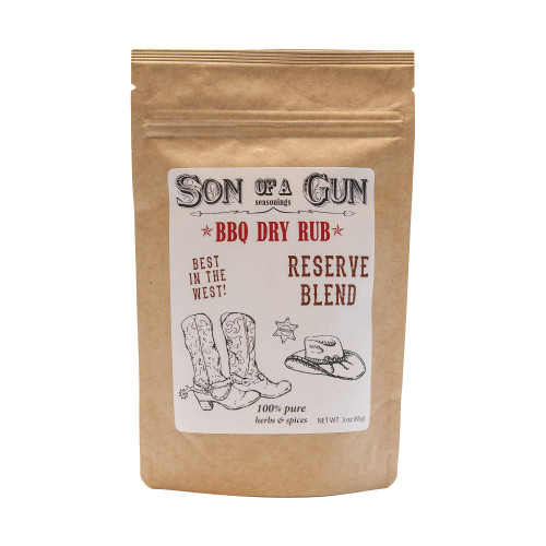 Son of a Gun Seasonings - Reserve Blend BBQ Dry Rub, with Salt, Elevate Your BBQ Experience with the Ultimate All-Purpose Grilling Spice Rub / All-Natural, No Preservatives, No MSG, No Fillers - 3oz Pack Son of a Gun Seasonings - Reserve Blend BBQ Dry Rub, with Salt, Elevate Your BBQ Experience with the Ultimate All-Purpose Grilling Spice Rub / All-Natural, No Preservatives, No MSG, No Fillers - 3oz Pack