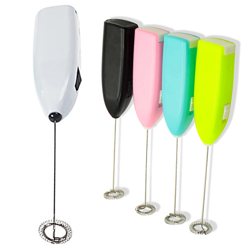 Milk Frother, Coffee Frother, Electric Whisk, Electric Mini Kitchen Stirrer Milk Frother Handheld Coffee Egg Milk Shake Mixer Stainless Steel Battery Operated Coffee Stirrers, Whisk Drink Mixer