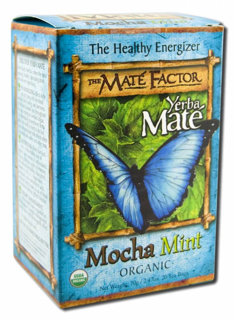 The Mate Factor Organic Yerba Mate Mocha Mint - 20 Tea Bags