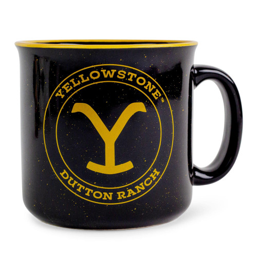 Yellowstone Dutton Ranch Ceramic Camper Mug | BPA-Free Coffee Cup For Espresso, Tea | Holds 20 Ounces Yellowstone Dutton Ranch Ceramic Camper Mug | BPA-Free Coffee Cup For Espresso, Tea | Holds 20 Ounces