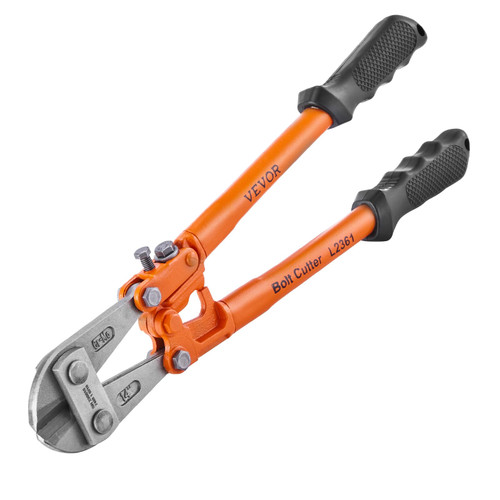 VEVOR Bolt Cutter, 18" Lock Cutter, Bi-Material Handle with Soft Rubber Grip, Chrome Molybdenum Alloy Steel Blade, Heavy Duty Bolt Cutter for Rods, Bolts, Wires, Cables, Rivets, and Chains