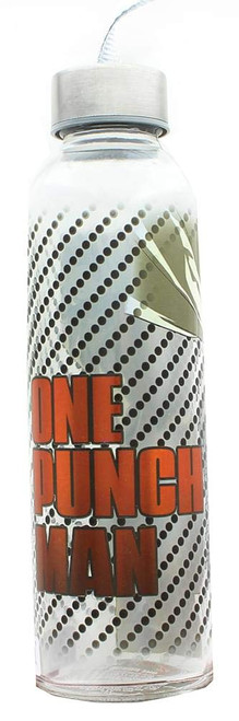 JUST FUNKY One Punch Man 18oz Glass Water Bottle