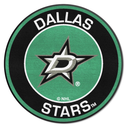 FANMATS 18870 Dallas Stars Roundel Rug - 27in. Diameter