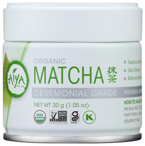 AIYA Organic Ceremonial Grade Matcha, 30 GR AIYA Organic Ceremonial Grade Matcha, 30 GR