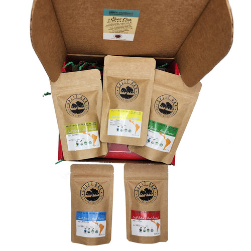 Coffee Samples 5 Pack Coffee Gift Set Las Americas. Gourmet Organic Medium Roast whole Bean Coffee with Best Beans From Mexico, Guatemala, Peru, Colombia and Brazil Coffee Samples 5 Pack Coffee Gift Set Las Americas. Gourmet Organic Medium Roast whole Bean Coffee with Best Beans From Mexico, Guatemala, Peru, Colombia and Brazil
