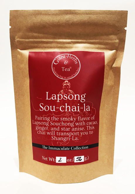 Giant-Herbs & Tea Lapsang-Sou-Chai-La (Lapsang Souchong, Cacao and Ginger) Chai