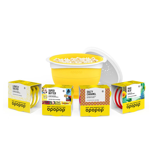Opopop Microwave Popcorn - Variety 12-Pack Gourmet Popcorn Kit, Collapsible Silicone Popcorn Popper, Popcorn Maker, Gluten Free Snacks Variety Pack, BPA-Free and Dishwasher Safe (New Flavors) Opopop Microwave Popcorn - Variety 12-Pack Gourmet Popcorn Kit, Collapsible Silicone Popcorn Popper, Popcorn Maker, Gluten Free Snacks Variety Pack, BPA-Free and Dishwasher Safe (New Flavors)