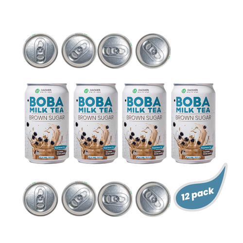 DaoHer Brown Sugar BOBA Milk Tea Multipacks (12 Pack)