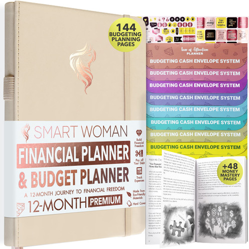 Financial Planner & Monthly Budget Planner and Monthly Bill Organizer - 12 Month Journey to Financial Freedom, Monthly Budget Book Planner | Much More Than Just a Budgeting Planner or Finance Planner