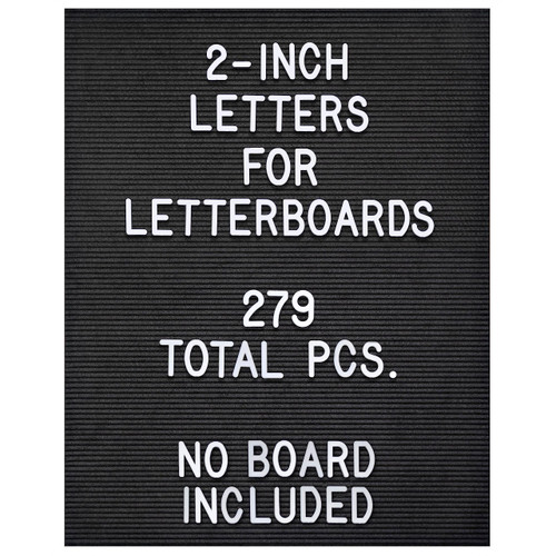 Letter Board Plastic Letters Set 2 Inch, Letter Board Letters Only NO BOARD INCLUDED, Large Felt Board Letters, Plastic Letters Letter Board, Felt Letter Board Letters Symbols, Letterboard Big Letters