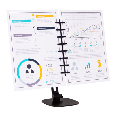 Note Tower Desktop Titan Document Holder - 2 Page Paper Stand for Fast Typing - Displays Papers, Photos and Organizes Sticky Notes in The Home or Office