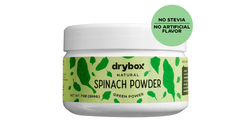 drybox Spinach Powder, Pure Powdered Superfood for Smoothies and Baking, Iron and Antioxidant Rich, Green Powerhouse! 7 Ounces (200 Grams)