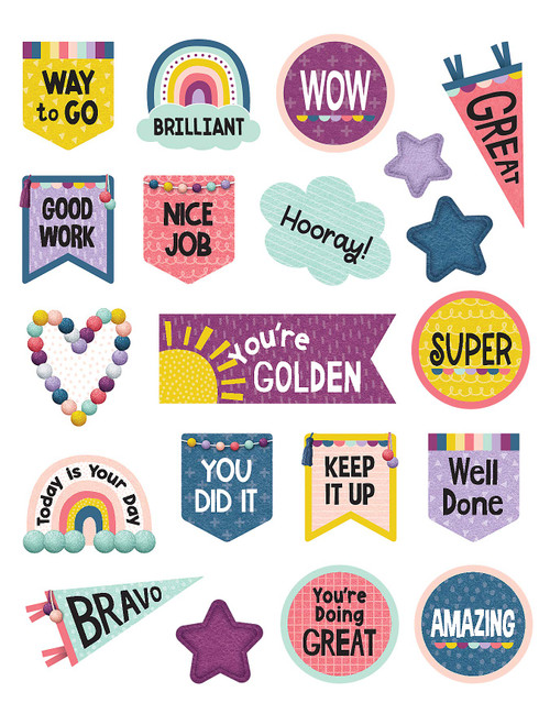 Teacher Created Resources Oh Happy Day Stickers, Pack of 120
