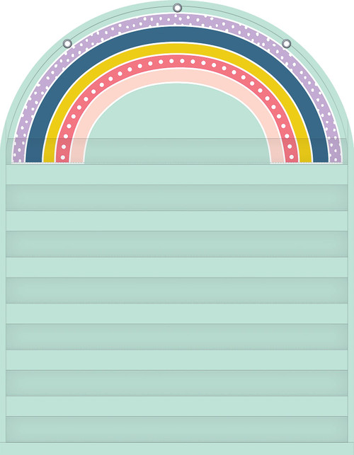 Teacher Created Resources Oh Happy Day Rainbow 7 Pocket Chart (28" x 36")
