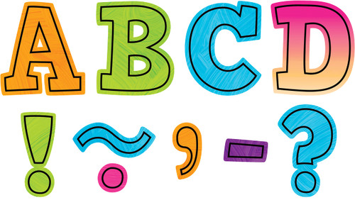 Teacher Created Resources Brights 4Ever Bold Block 3" Magnetic Letters